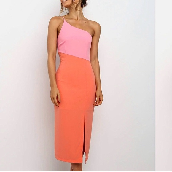 Petal & Pup Dresses & Skirts - Petal & Pup midi dress one shoulder nwot